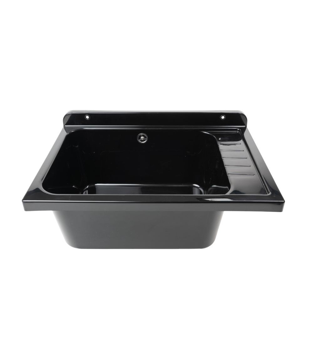 Pilozzo a muro 2051FNSCAT con kit di scarico autopulente 58x38 cm. colore nero