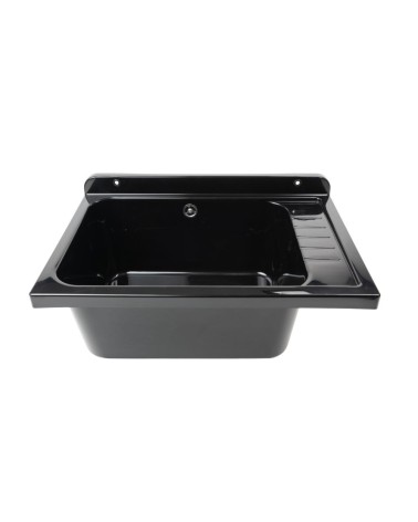 Pilozzo a muro 2051FNSCAT con kit di scarico autopulente 58x38 cm. colore nero