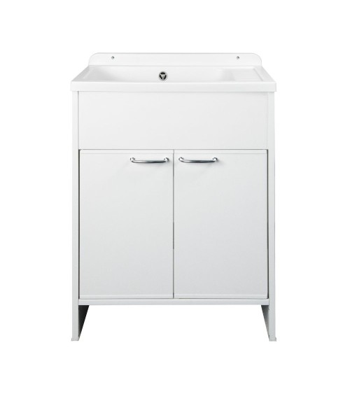 Mobile lavatoio salvaspazio Platone 58x38 cm. colore bianco
