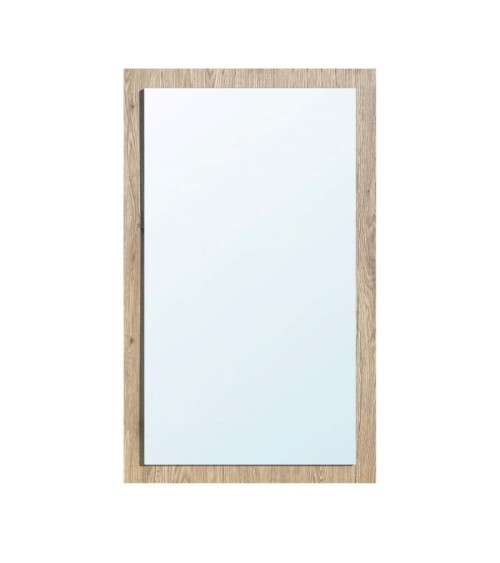 Specchiera America in legno noce con specchio in rilievo L 60 x H 105 cm.