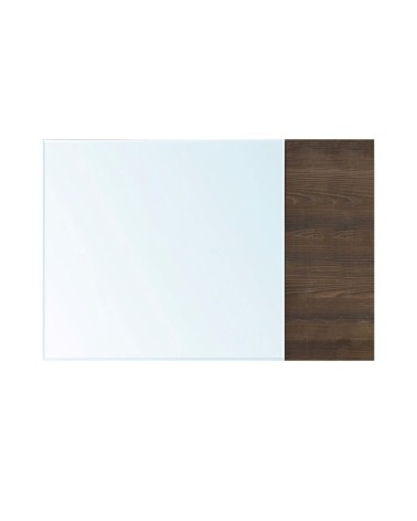 Specchiera Brown con dettaglio in legno L 70 x H 110 cm.