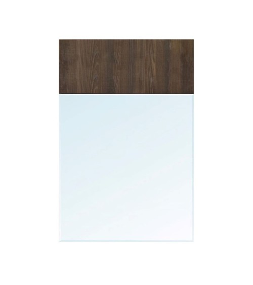 Specchiera Brown con dettaglio in legno L 70 x H 110 cm.