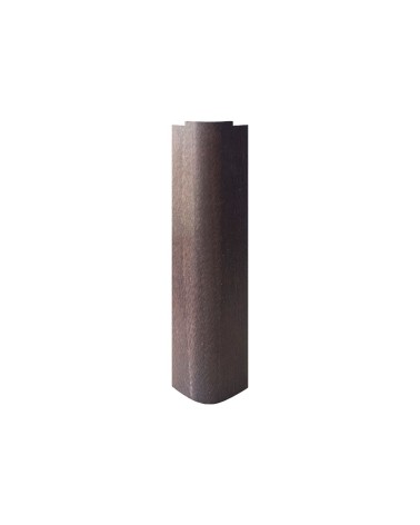 Angolare per zoccolo 90° R12 in noce arte povera H 12 cm.