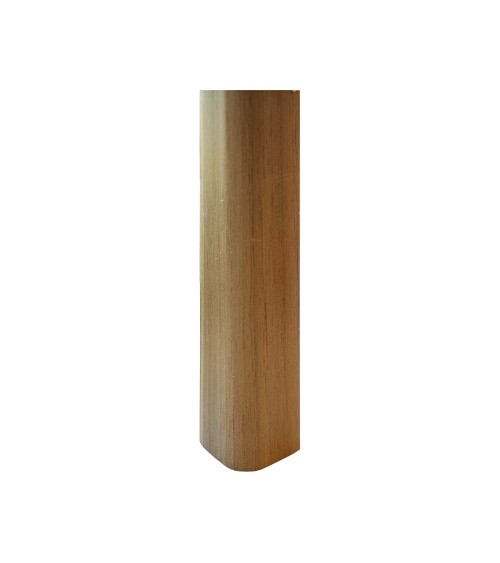 Angolare per zoccolo 90° R12 in noce medio H 10 cm.