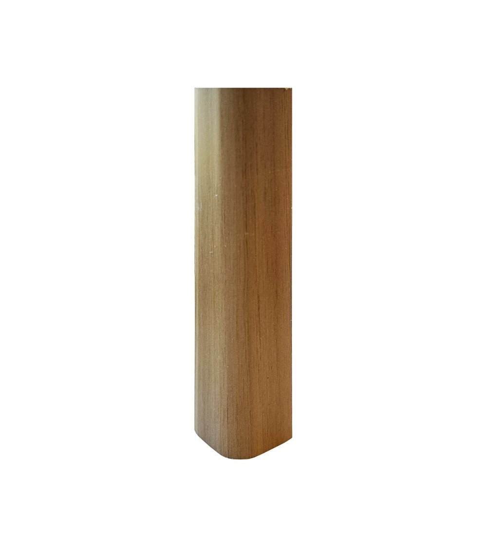 Angolare per zoccolo 90° R12 in noce medio H 12 cm.