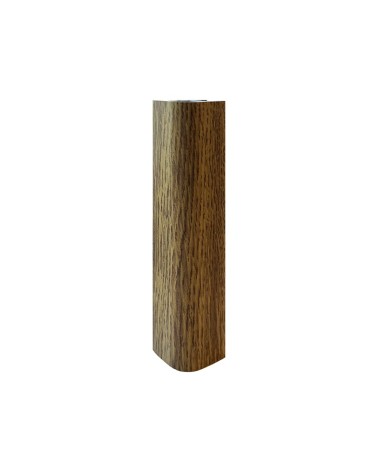Angolare per zoccolo 90° R12 in rovere H 10 cm.
