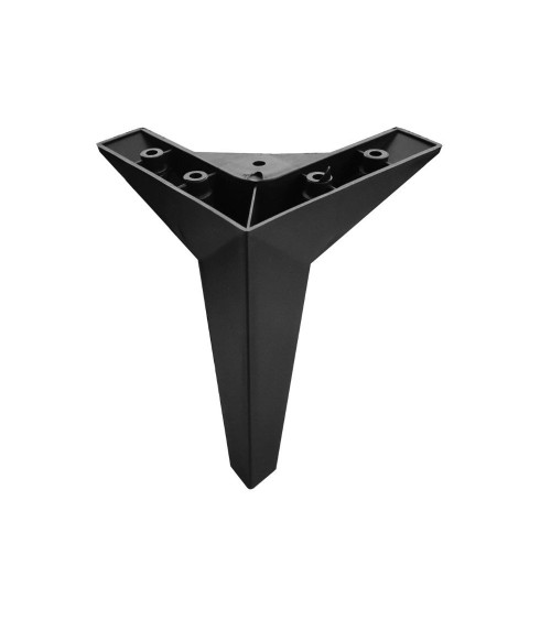 Piedino per mobile in platica nero H 15 cm.