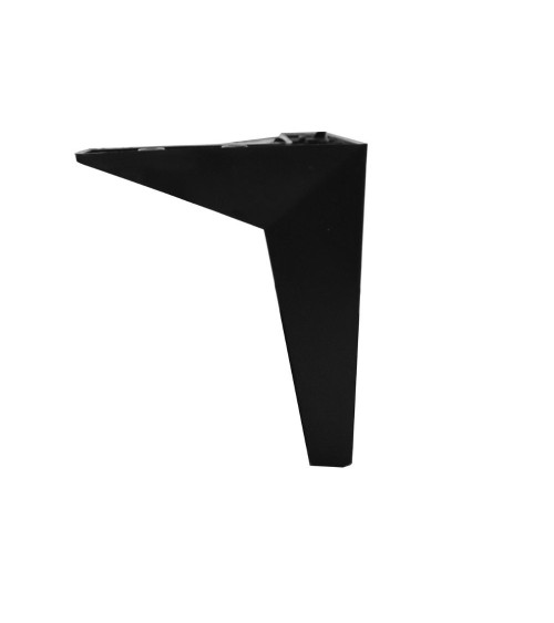 Piedino per mobile in platica nero H 15 cm.