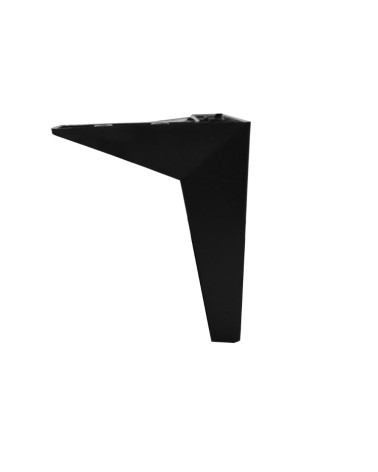 Piedino per mobile in platica nero H 15 cm.