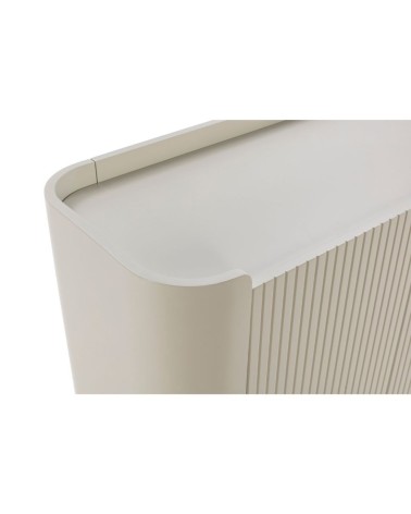 Credenza Willa18924 con 4 ante effetto cannettato colore crema