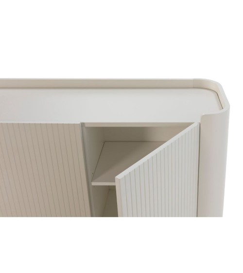 Credenza Willa18924 con 4 ante effetto cannettato colore crema