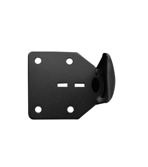 Piedino per mobile Scoby in acciaio colore nero H 15 cm.