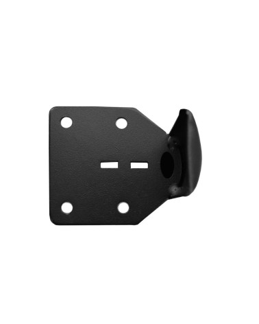 Piedino per mobile Scoby in acciaio colore nero H 15 cm.