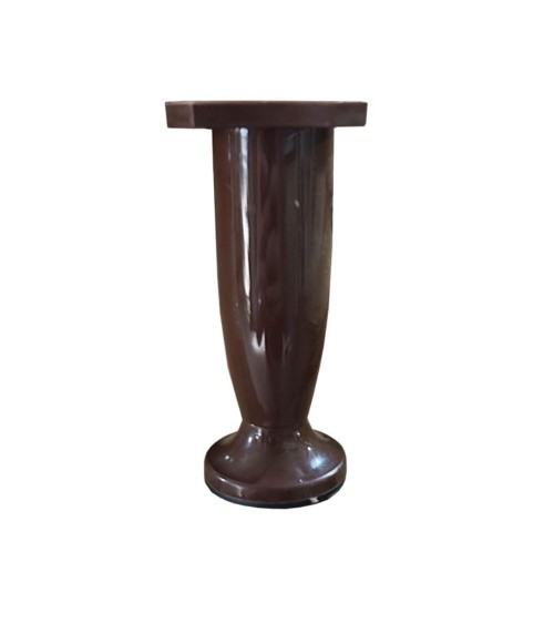 Piedino per mobile Y08MA in plastica colore marrone
