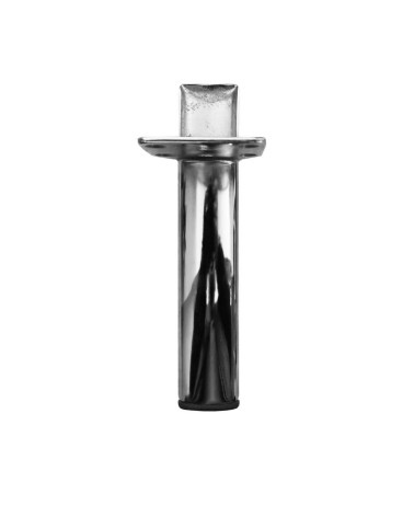 Piedino per mobile Scoby in acciaio cromato H 15 cm.