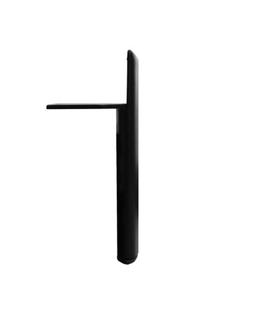 Piedino per mobile Scoby in acciaio colore nero H 17 cm.