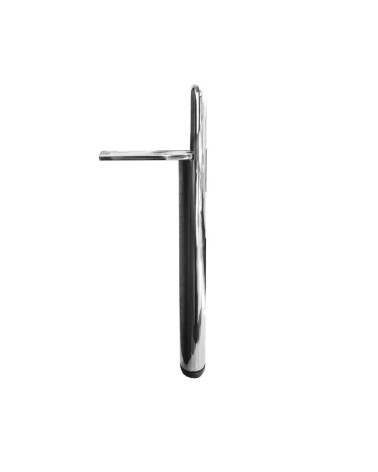 Piedino per mobile Scoby in acciaio cromato H 17 cm.