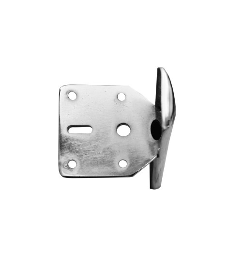 Piedino per mobile Scoby in acciaio cromato H 17 cm.