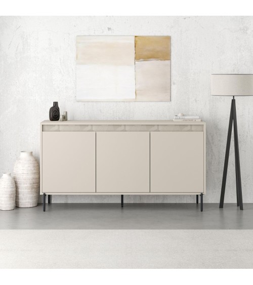 Madia Mott 150 cm. con 3 ante cashmere e dettaglio decorativo