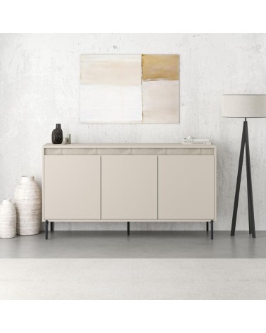 Madia Mott 150 cm. con 3 ante cashmere e dettaglio decorativo
