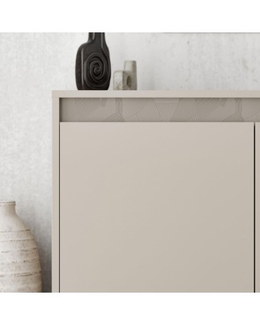 Madia Mott 150 cm. con 3 ante cashmere e dettaglio decorativo
