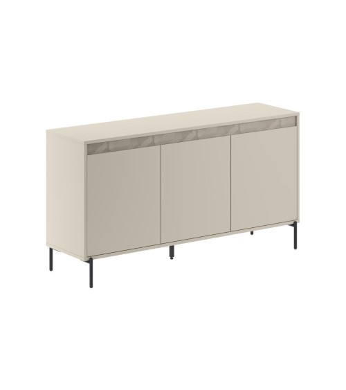 Madia Mott 150 cm. con 3 ante cashmere e dettaglio decorativo