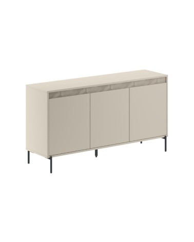 Madia Mott 150 cm. con 3 ante cashmere e dettaglio decorativo