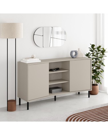 Madia Frem con 2 ante e 3 nicchie a giorno colore cashmere
