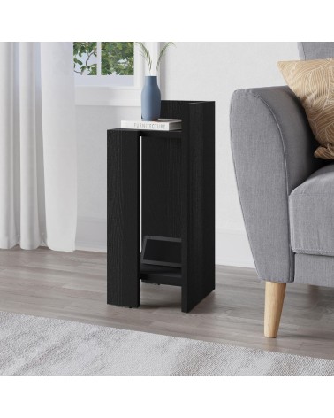 Tavolino comodino di design Elos 27x25x60h colore nero destro