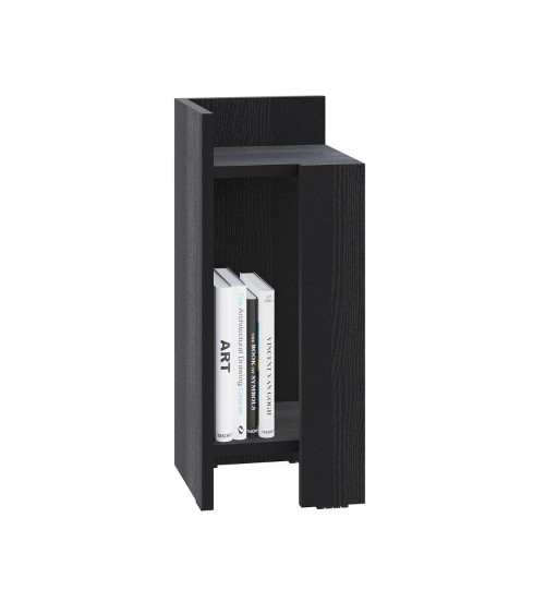Tavolino comodino di design Elos 27x25x60h colore nero sinistro