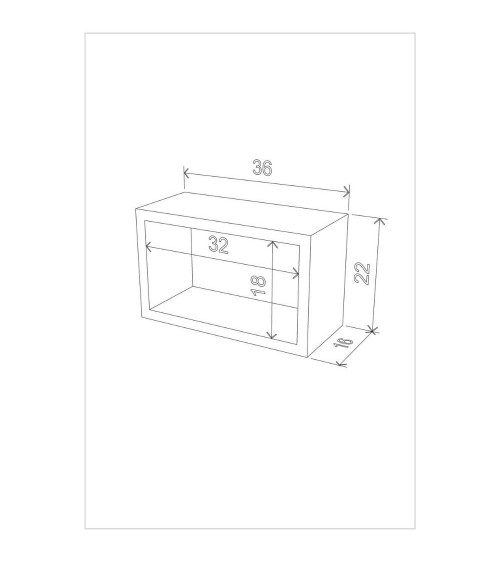 Libreria pensile Monroe composta da 3 quadri RF141104