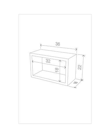 Libreria pensile Monroe composta da 3 quadri RF141104