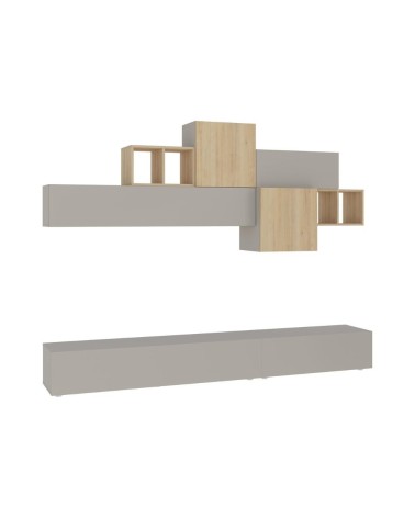 Parete attrezzata Tromen 260 cm. cashmere e rovere MTV234479