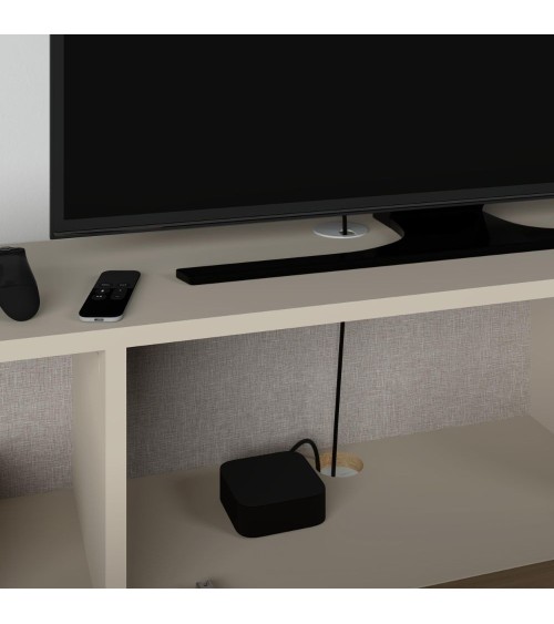 Mobile porta tv sospeso Francy 180 cm. con ante a ribalta in colore cashmere