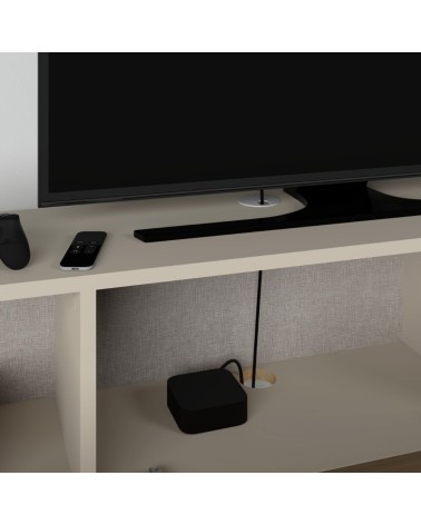 Mobile porta tv sospeso Francy 180 cm. con ante a ribalta in colore cashmere