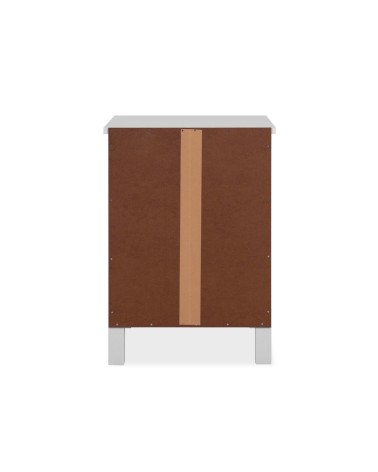 Comodino Karlstad 61A con 2 cassetti colore bianco