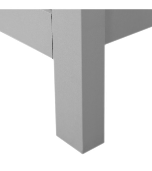 Comodino Karlstad 61A con 2 cassetti colore bianco