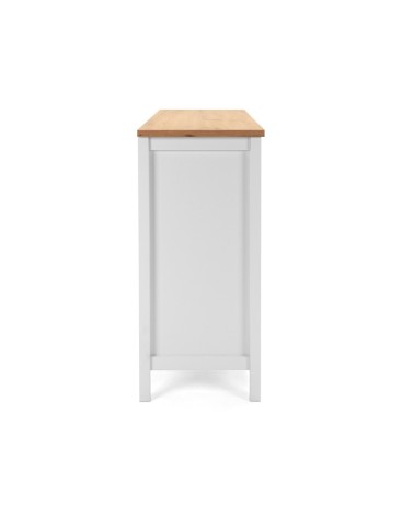 Madia Bergen57 con 3 ante e 1 cassetto bianco e top artisan oak