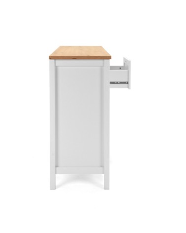 Madia Bergen57 con 3 ante e 1 cassetto bianco e top artisan oak