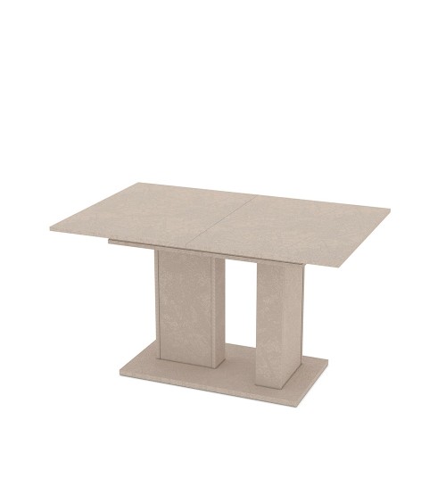 Tavolo allungabile Sone con allunga centrale colore cashmere