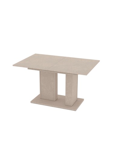 Tavolo allungabile Sone con allunga centrale colore cashmere