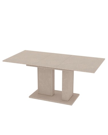Tavolo allungabile Sone con allunga centrale colore cashmere
