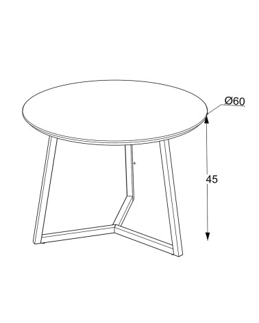 Tavolino da salotto Klint con piano effetto marmo nero arabesque e gambe nere