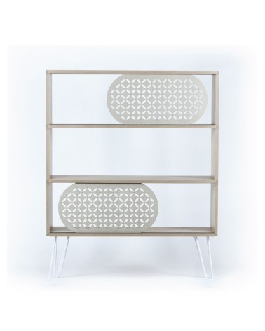 Libreria 3 ripiani Illia rovere nero 94x25x117 MT1905121