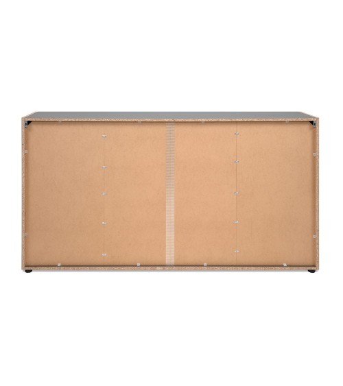 Madia Cento 51A con 4 ante e 1 cassetto colore antracite e laterali legno rovere artisan