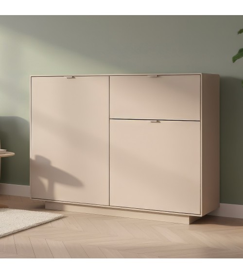 Madia Sivas 01A con 1 cassetto e 2 ante colore cashmere