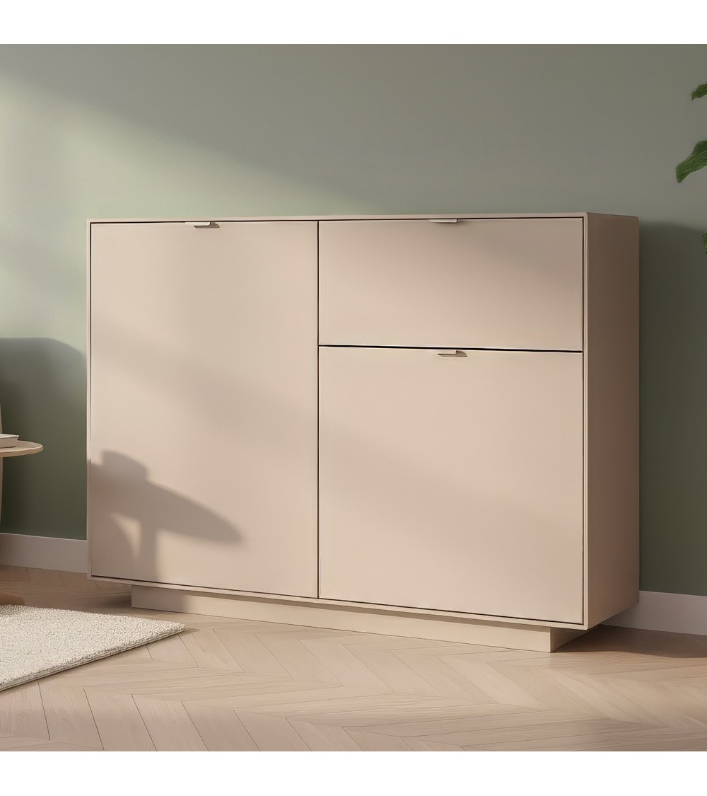 Madia Sivas 01A con 1 cassetto e 2 ante colore cashmere