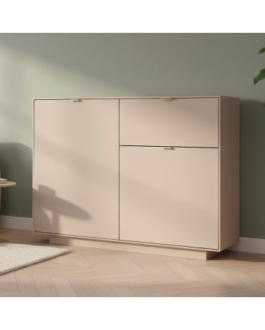 Madia Sivas 01A con 1 cassetto e 2 ante colore cashmere