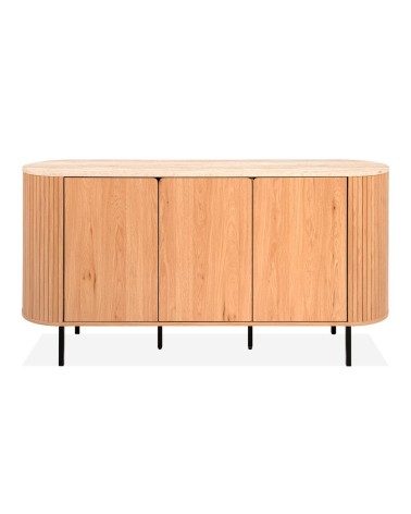 Madia Fabia 51A con 3 ante colore rovere e top effetto travertino