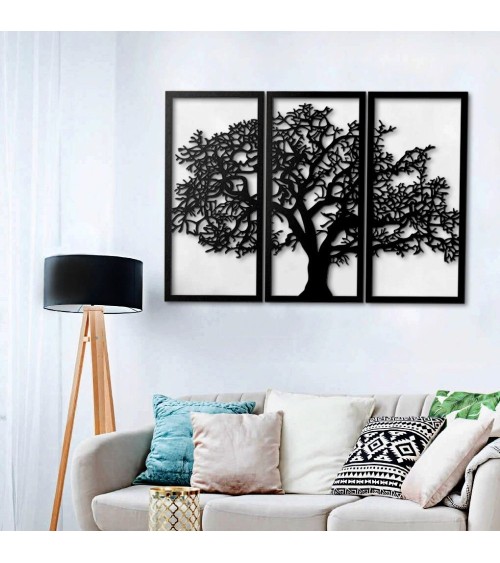 Cornice decorativa albero della vita nero 125x88 cm MT1924011